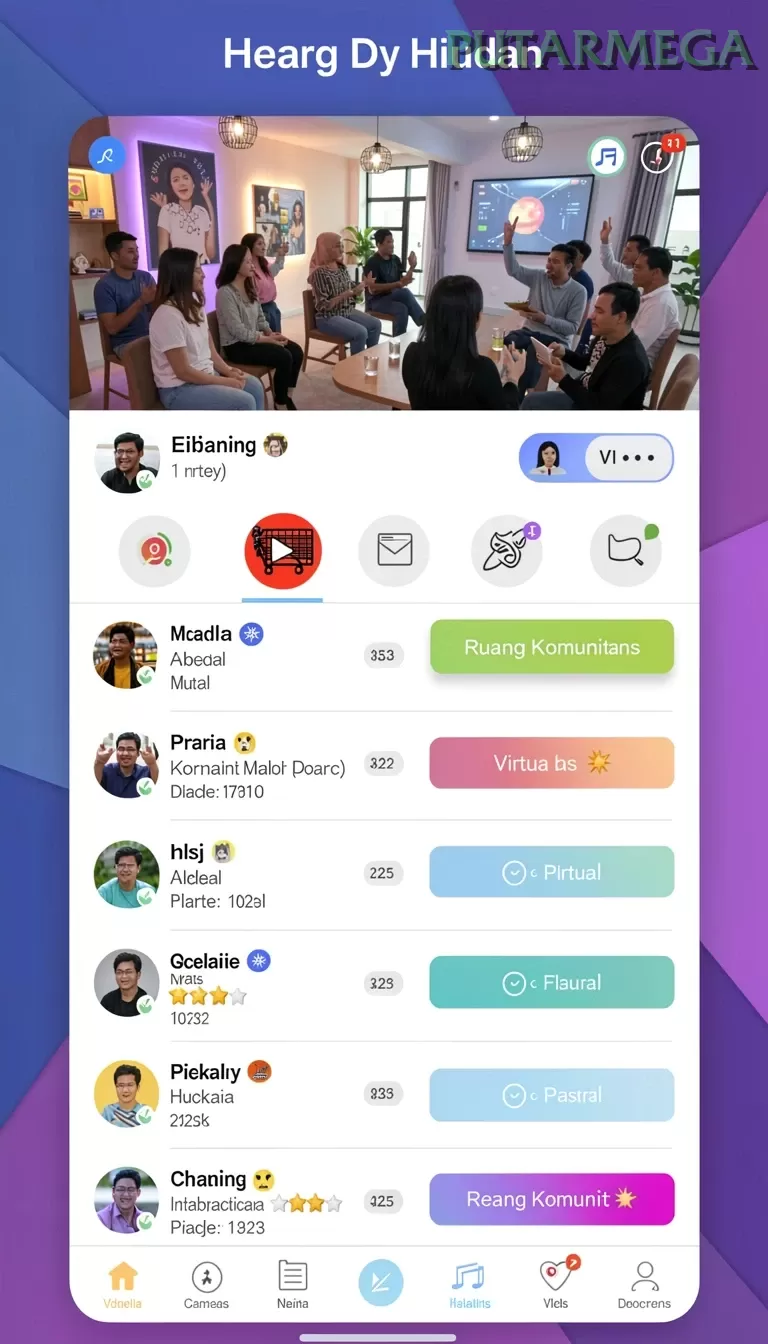 Cuplikan layar VIP805 — halaman utama